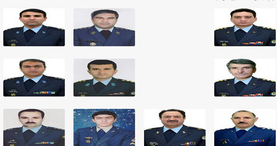اسامی شهدای سانحه سقوط هواپیمای بوئینگ ۷۰۷