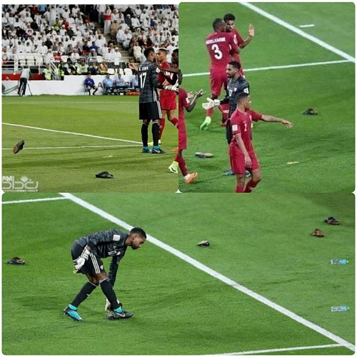 پاداش برد قطر؛ باران دمپایی و بطری آب!