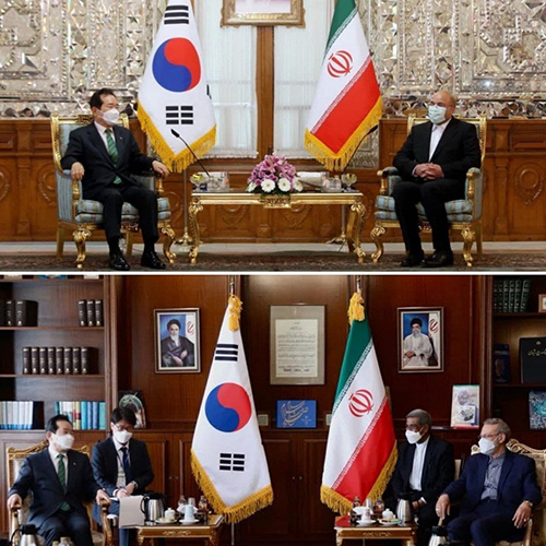 این&zwnj;بار &laquo;لاریجانی&raquo; در دیدار با نخست&zwnj;وزیر کره جنوبی