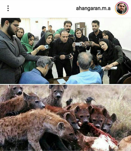 آهنگران در حمایت از نجفی به خبرنگاران توهین کرد آهنگران در حمایت از نجفی به خبرنگاران توهین کرد