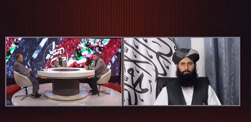 ارتباط زنده سخنگوی طالبان با صداوسیما ارتباط زنده سخنگوی طالبان با برنامه صداوسیما