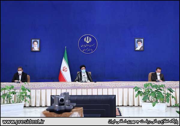 جلسه هیات دولت با حضور رئیسی و وزرای روحانی حضور رئیسی در جلسه هیات دولت