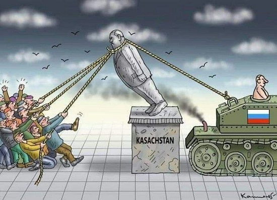 طنابکشی پوتین با مردم قزاقستان! طنابکشی پوتین با مردم قزاقستان!