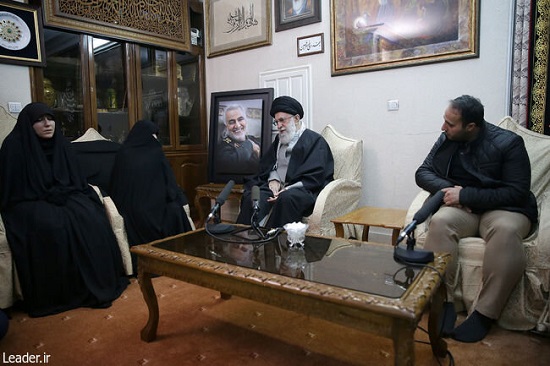 دیدار رهبر انقلاب با خانواده سردار سلیمانی دیدار رهبر انقلاب با خانواده سردار سلیمانی