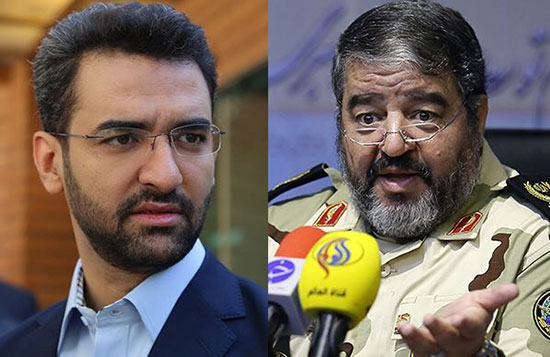 ادامهی بحث میان جهرمی و سردار جلالی بر سر سرورهای تلگرام طلایی بیانیه سازمان پدافند غیرعامل علیه وزیر ارتباطات