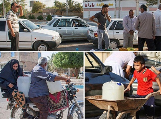 اخبار ضد و نقیض از بحران آب در خوزستان ادامه بحران آب در خوزستان و آبادان