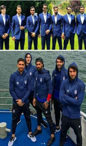 عکس شیک ملی پوشان جنجالی شد شوخی امیر مهدی ژوله با بازیکنان تیم ملی