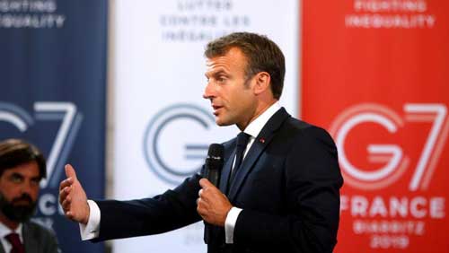 مکرون، مامور ارسال پیام رهبران «G۷» به ایران شد مکرون مأمور گفتگو و ارسال پیام به ایران شد
