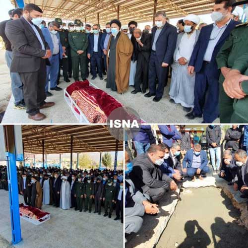 عزاداری زنان داغدار یاسوجی برای «روحالله پرازیده» آیین تشییع فرزند شهید یاسوجی برگزار شد