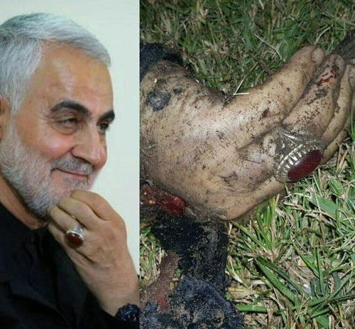 تصویر منتسب به سردار سلیمانی پس از شهادت تصویر منتسب به سردار سلیمانی پس از شهادت