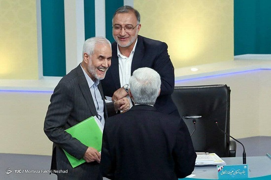 تصویری متفاوت در حاشیه مناظره آخر عکسی متفاوت در حاشیه مناظره آخر